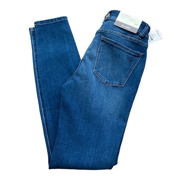 DL1961 Florence Instasculpt Skinny Pacific Jeans Size 24x28 - Picture 4 of 11